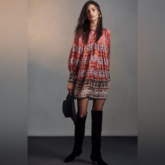 Anthro Tanvi Kedia Boho Mini Dress - Picture 3 of 8